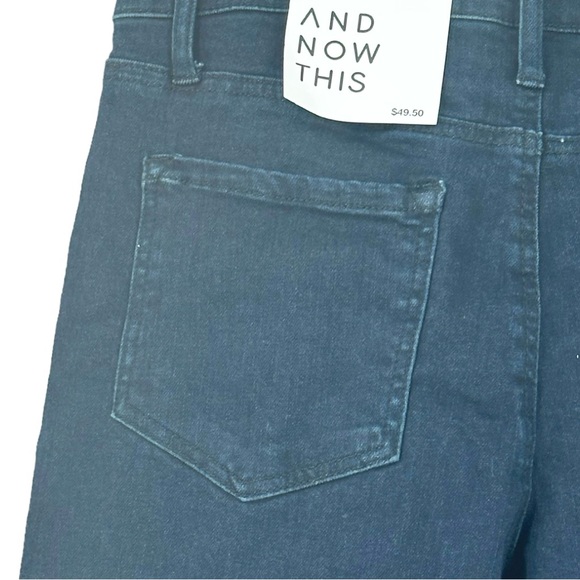 And Now This Men’s Distressed The Skinny Modern Flex Jeans Dark Wash Size 31 - Picture 12 of 14